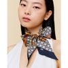 Daks Petit Silk Scarf Navy Dd Pattern Dcsc6f380n2