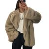New Autumn and Winter Coat Women's Lazy Style Street Coat Loose European and American Plush Coat