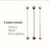 3pcs Copper Metal Tie Pin Luxury Men Necktie Buckle Creative Collar Button  Men Accessories
