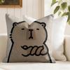 Cute Capybara Cushion Cover Natural Linen Double Sided Print  Throw Pillow Case for Sofa Couch Home Decor