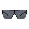 Burberry Side Logo Acetate Irregular Sunglasses Men's Black