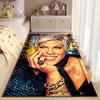 Pop Culture Area Rug, P!nk Singer Pink Pop Art Poster, Man Cave Decor, Non-Slip Mat