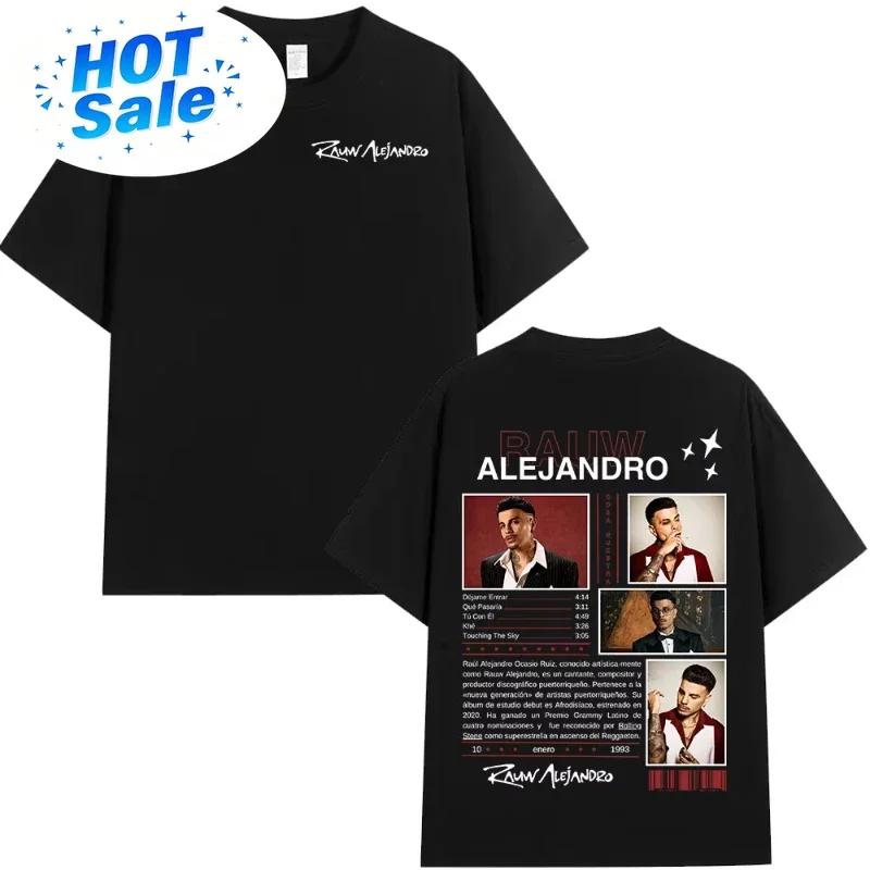 Singer Rauw Alejandro Cosa Nuestra Tshirt Unisexs Wounisex Vintage Fashion Short Sleeve Tshirt Casual Oversized Tshirts