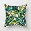 New Tropical Plant Fashionable Leaves Rainforest Pillow Case Cushion Cover Peach Leather Velvet Digital