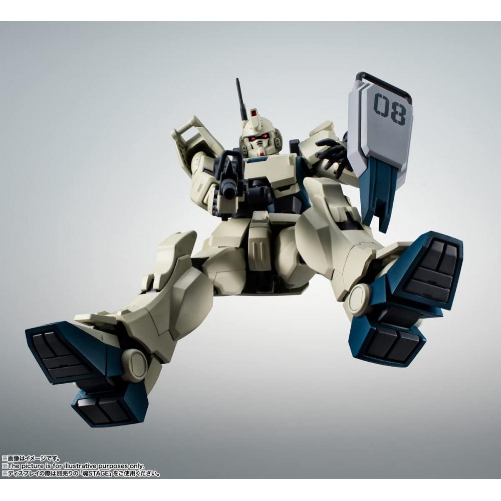 Bandai ROBOT SPIRITS Mobile Suit Gundam Plutonul 08 MS SIDE MS RX-79(G)Ez-8 Gundam Ez-8 ver. ANIME. Aproximativ. 125 mm mobil vopsit în ABS și PVC