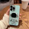 For Redmi Note 13 12 Pro Samsung S25 S24 S23 S22 Plus Ultra A05 A06 A15 A14 A16 A35 A55 A73 3D Astronaut Kickstand Soft Full Lens Protect Phone Case