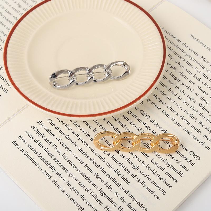 Women's Shiny Brooch Waistline Reducer: Elastic Anti-Exposure Skirt Buckle & Waist Shaping Pin