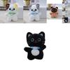 Adorable Plush Cat Keychain Cute Furry Kitten Stuffed Animal Doll Soft Toy