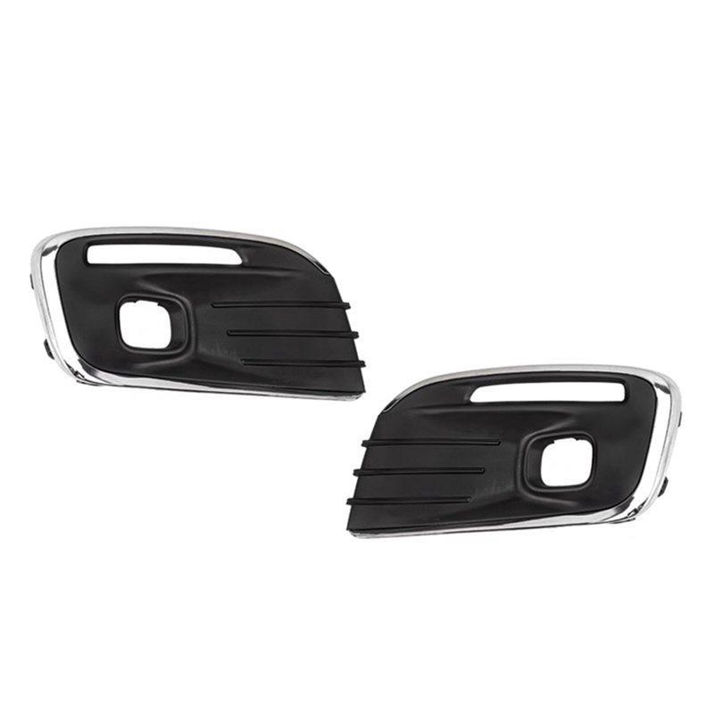 Fog Light Cover Front Bumper Frame 1Pair For Citroen Elysee C-Elysee 2017- Car Fog Lamp Cover