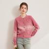 Women's 3D Heart Jacquard Gradient Sweater Cardigan