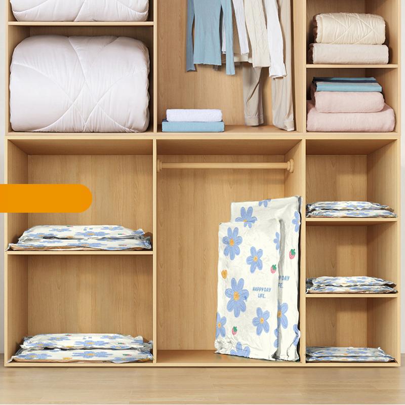 Vacuum Storage Bags Compression Bags for Clothes Thickened Material Space Saving Storage Organizer Travel Home Use Bedding Clothes Storage Bag