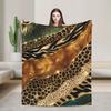 Leopard Patchwork Gespleißte Flauschige Decken Tolle Überwurfdecken für Bett Sofa Couch cm Steppdecke