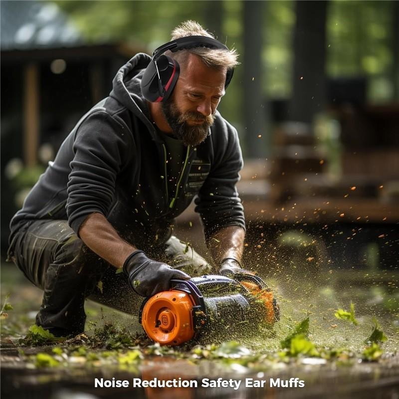 Noise Reduction Ear Muffs NRR 28dB, Hearing Protection for Adults Kids Autism, Sound Proof for Shooting Mowing Construction