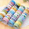 10 Pcs/lot Korean Version of Cute Cartoon Tape Trumpet Colored Adornment Tape DIY Color Tapes Many Mixed Delivery