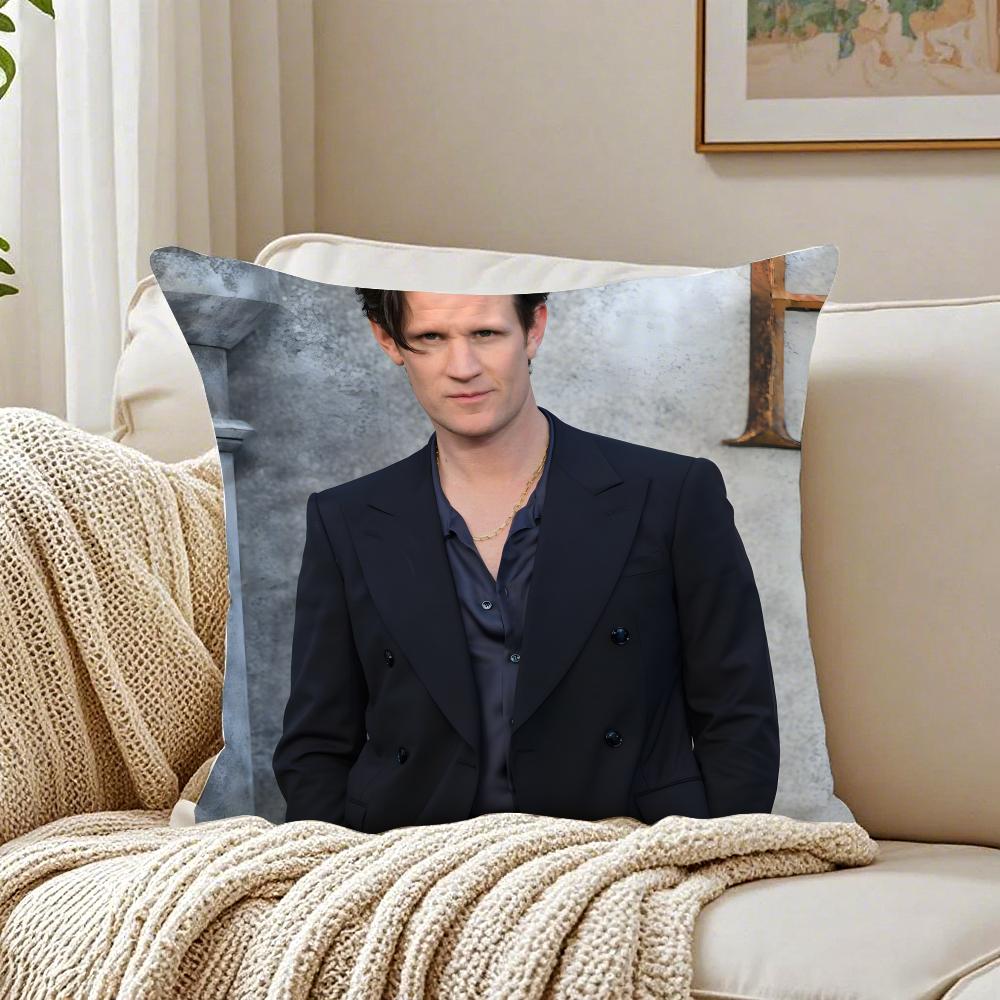 M-Matt Smith Cushion Cover Pillowcase Anti-Dustmite Living Room Sofa Decor Cushion Room