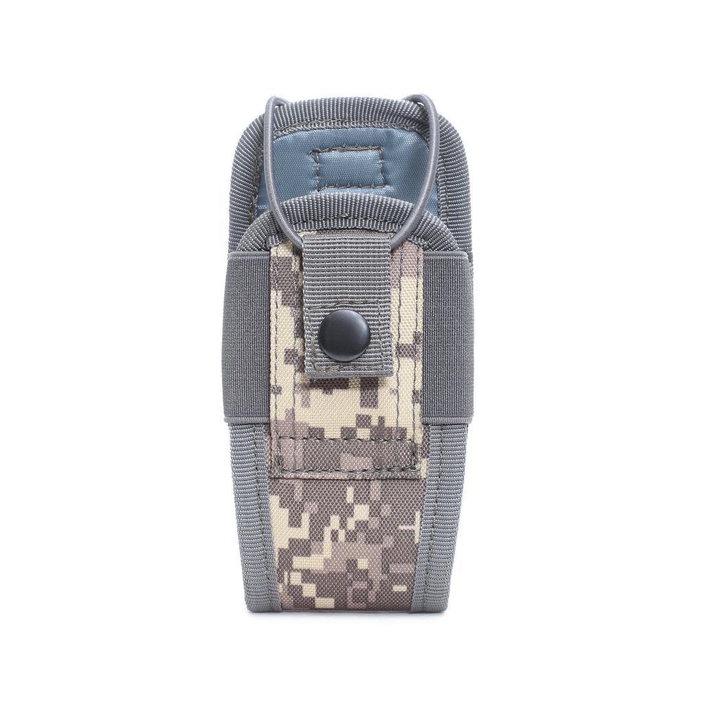 Outdoor Sports Multi-functional Tactical Waist Pack Molle System Wireless Walkie-Talkie Pouch Military Fan Camouflage Accessory Bag