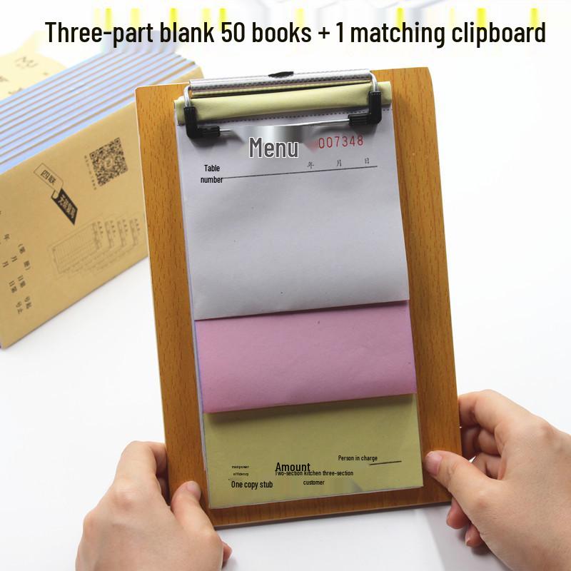 50-Pack Carbonless Copy Restaurant & Drinks Menus: Single to Four-Part Sheets with Free Shipping.