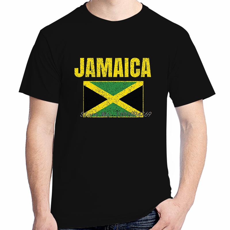 Jamaican Flag Vintage Jamaica Country Gift T Shirt Unisex 100 Cotton Graphic T Shirts Tees Tops Short Sleeve Tshirt Unisexs Clothes