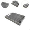 Hand Woven Serving Tray Rectangular Imitation Rattan Bread Basket for