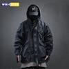 Techwear Tactische Jassen Heren Meerdere Zakken Vintage Windjack Herenkleding Streetwear Harajuku Oversized Casual Jassen met Capuchon
