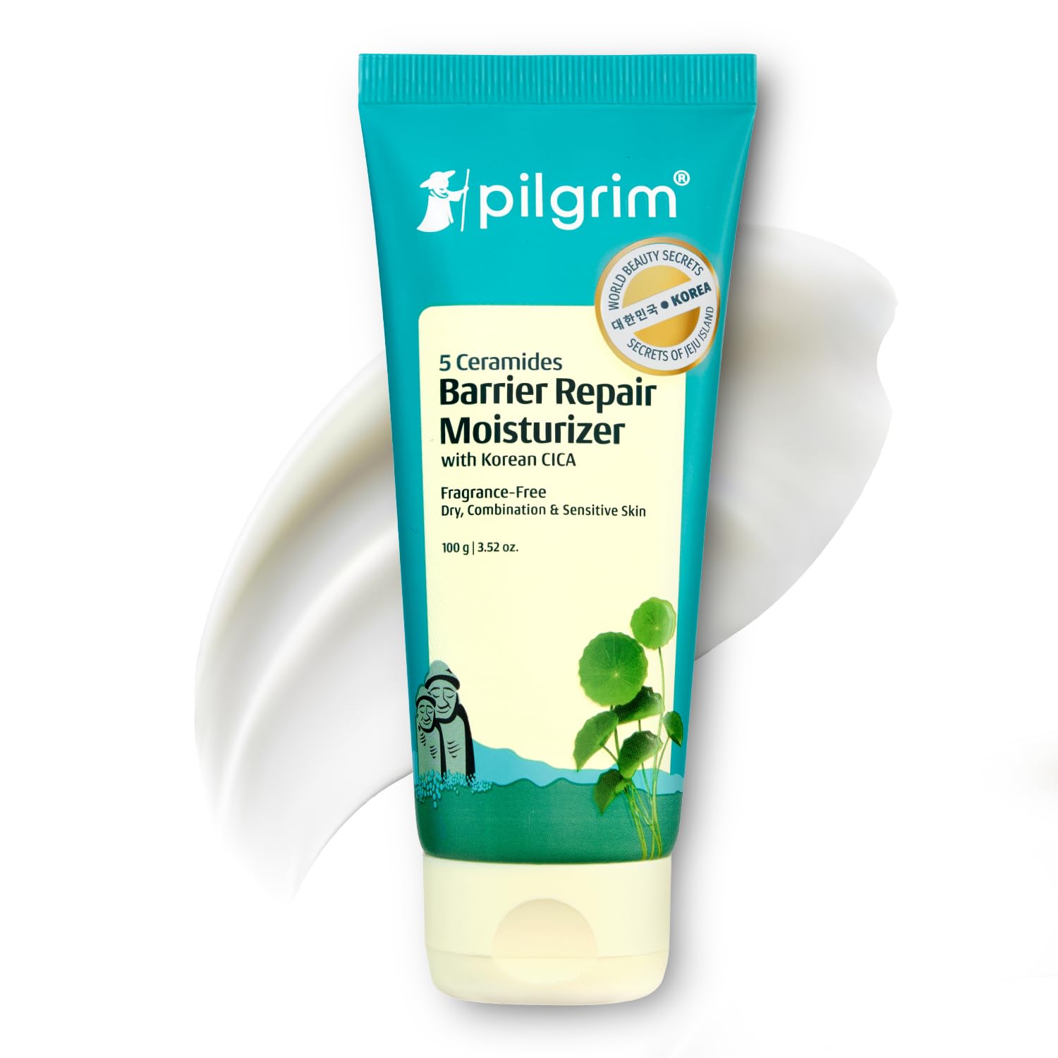 

Pilgrim Lightweight Face Moisturizer 100 g For All Skin Types Barrier Care Non Sticky Daily Hydration Cream Comfort