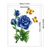 Teilweise Stickerei Perlen gedruckt 9CT Blume Kreuzstich Kit Home Art Decor
