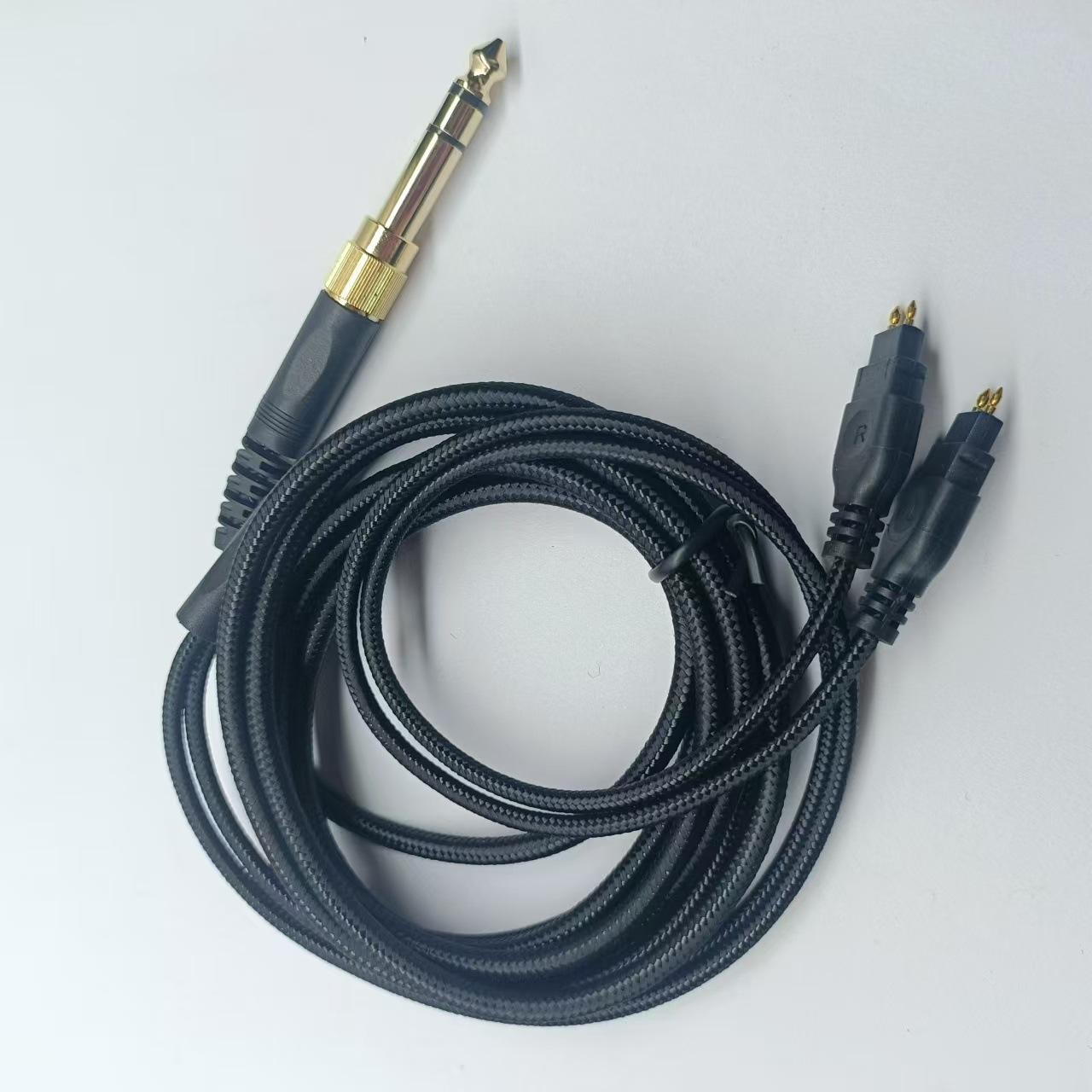 

Аудіокабель Для навушників Sennheiser HD580 HD600 HD650 HD660S HD6XX Ігровий кабель для навушників 3.5 мм + 6.35 мм штекер Плетений шнур для навушників чорний