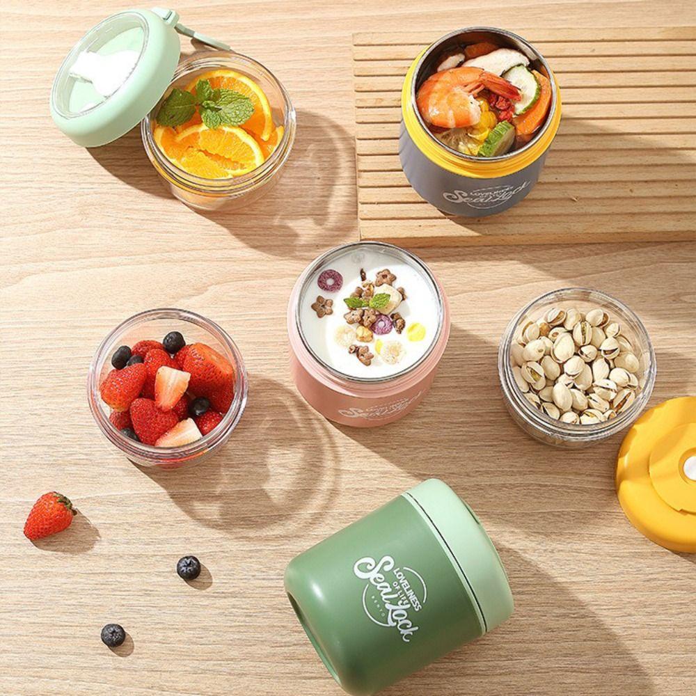 Multifunction Breakfast Cup With Spoon Vacuum Flasks New Soup Cups  Kitchen Accessories
