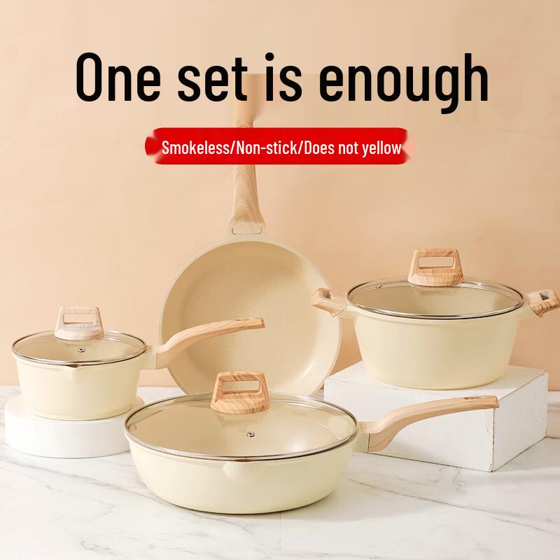 Zestaw nieprzywierających naczyń kuchennych Triceratops z kamienia Maifan