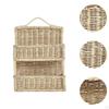 Double Woven Hanging Basket Fruit Storage Planter Baskets for Organizing