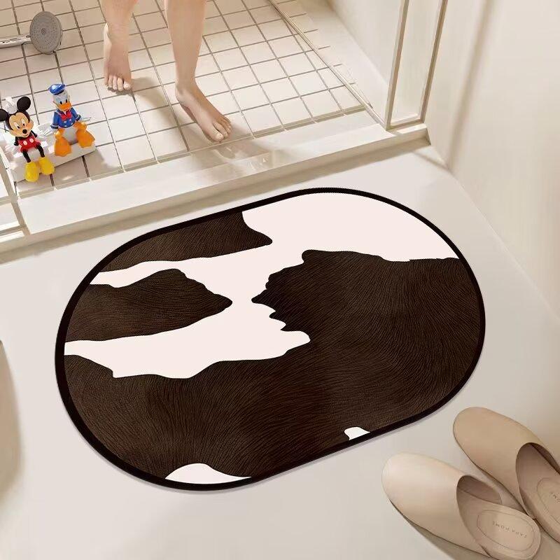 

Diatom mud bathroom floor mat, toilet door absorbent mat non-slip quick-drying household toilet foot mat carpet bathroom 40x60cm15.7x23.6in