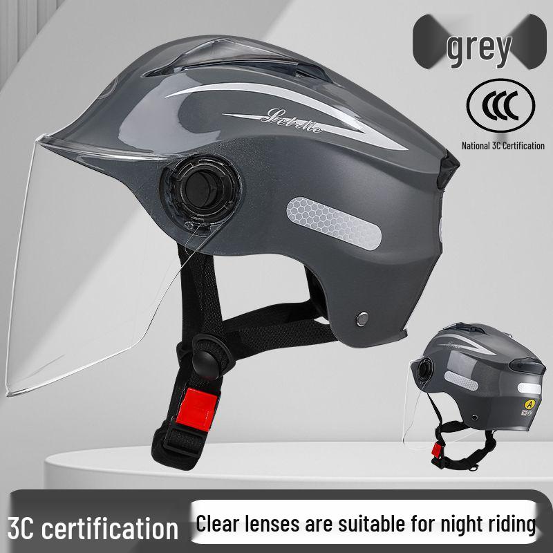 3C Certified Summer Motorcycle Helmet with UV Protection for Men & Women