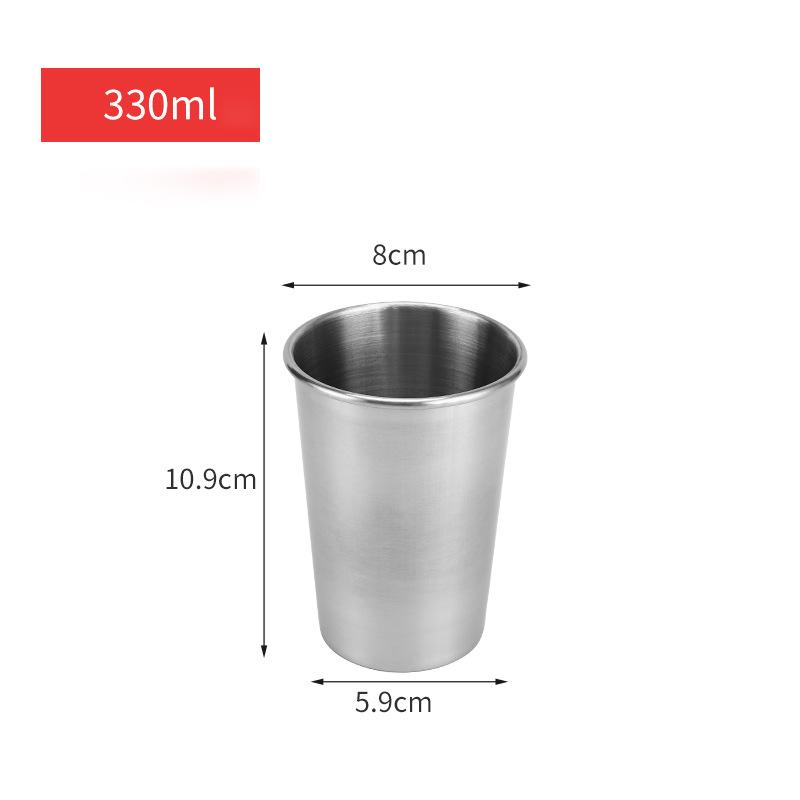 Outdoor Stainless Steel Water Cup Hiking Camping Picnic BBQ Beer Cups Coffee Cup Portable Travel Drinkware Wine Cup Beer Glass
