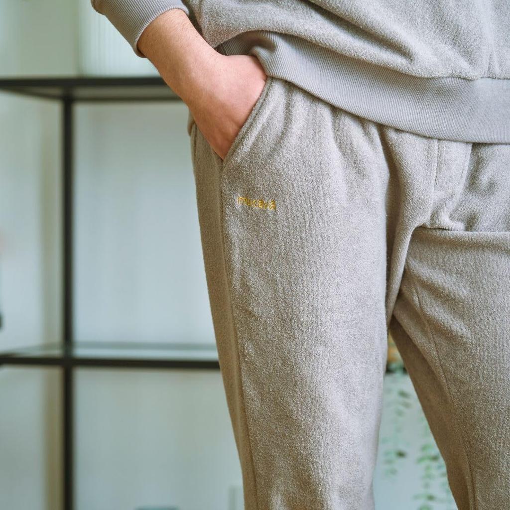 Relaxing Recovery Wear Pile Pile M Jogger Pants Comfortable and Lightweight Silhouette Mucava Official Wear Bottoms, Double-Sided Loungewear,