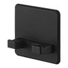 Jitsugyo 10301 Silicone Suction Cup Shaver Holder Black W6 X D2.5 X H6cm Tower Floating Storage Razor Holder