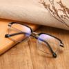 2PCS Metal Presbyopia Glasses Anti Blue Light HD Reading Glasses Portable Fashion Eyewear 52062