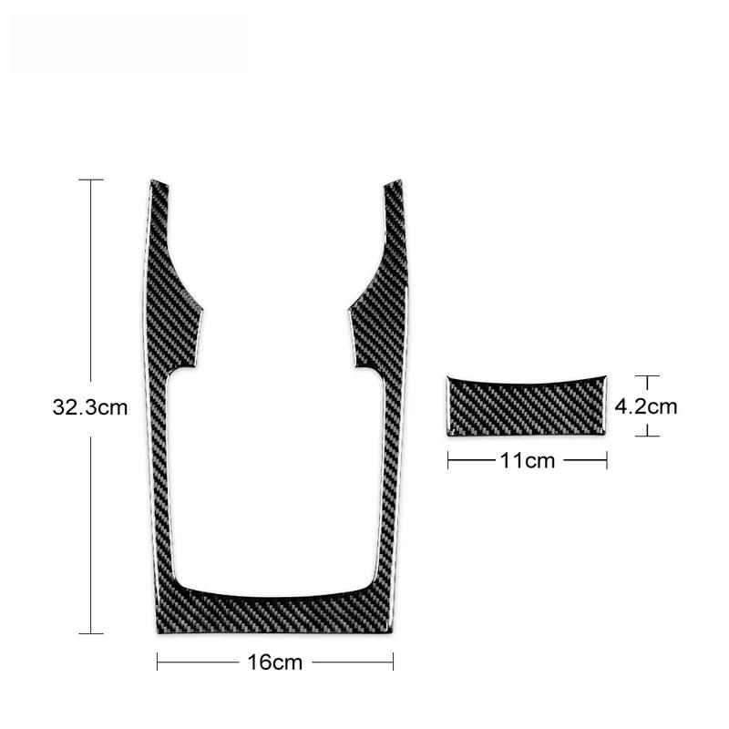 Real Soft Carbon Fiber Sticker For Subaru Impreza 2009 2010 2011 Manual Car Gear Shifter Console Panel Interior Accessories.