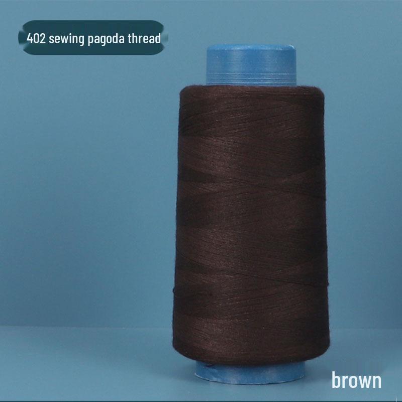 402 Polyester Thread: Black & White Sewing Thread for Hand Needlework and Household Sewing Machines