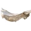 Outdoor Anti-Roll Canvas Tassel Hammock Chair