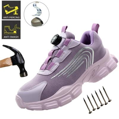 Zapatillas de Trabajo Zapatos con Puntera de Acero Zapatos de Seguridad para Mujer Zapatos de Trabajo Resistentes a Pinchazos Botas Calzado Indestructible Seguridad Ligero