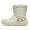 Crocs Botas Cortas Clásicas Forradas Antideslizantes Duraderas Unisex Blanco Roto 206630-2Y2