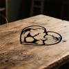 2D Flat Wall Art Couple Kissing in Heart Shape, Iron Metal Decor for Living Room Bedroom Office, 1pc
