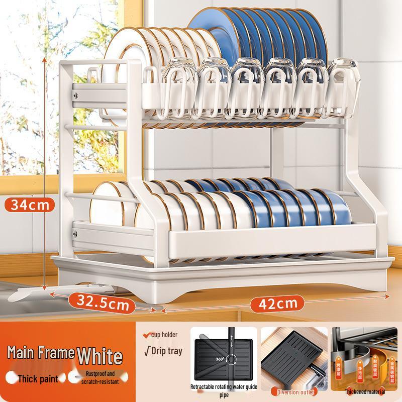 

Многофункциональная самосливная кухонная сушилка для посуды для мисок, тарелок и палочек для еды