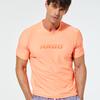 ARGO Kona Men'S Short Sleeve Loose Fit Rash Guard Top Orange