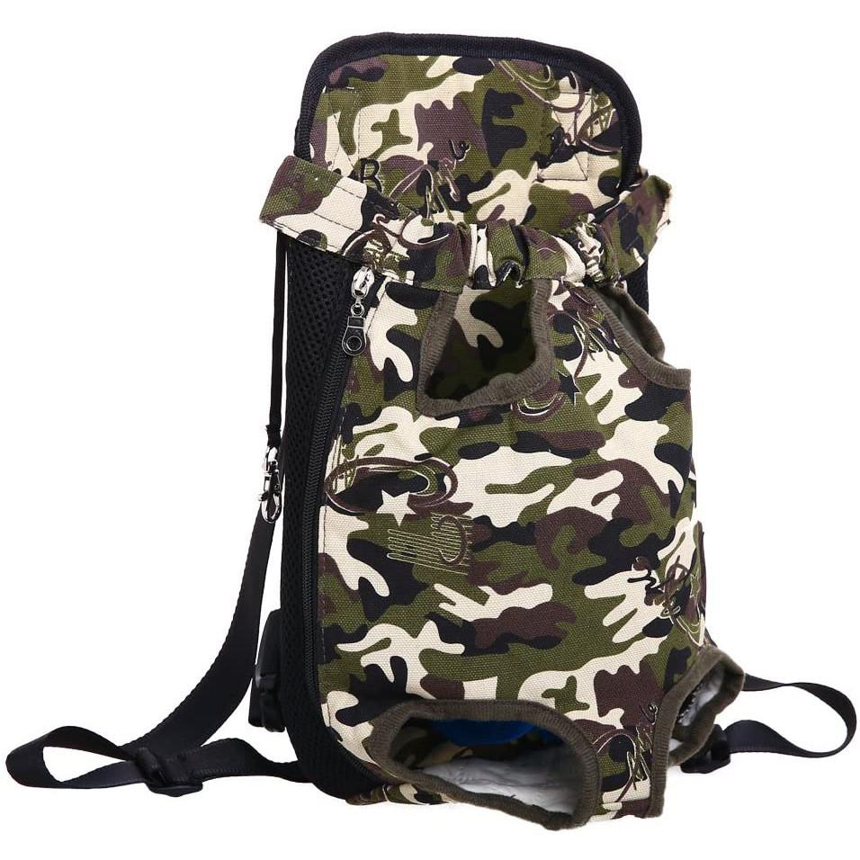

Oxford Small Cloth Dog Backpack Lightweight Travel Pet Carrier Adventure Outdoor S камуфляжный