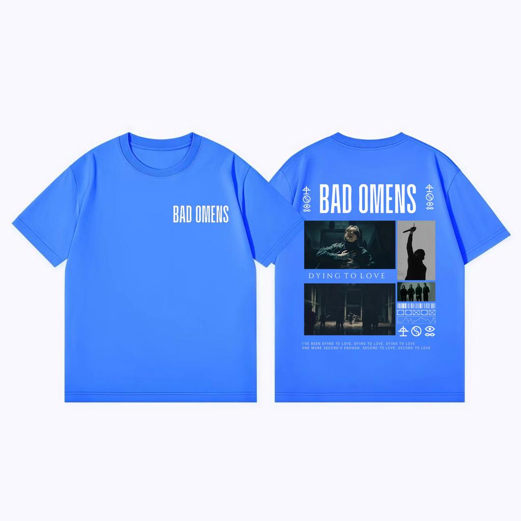 Bad Omens Rock Band Merch Tshirt Men Women Clothing High Quality Fashion Short Sleeve T Shirts Summer Casual Cotton Tshirts