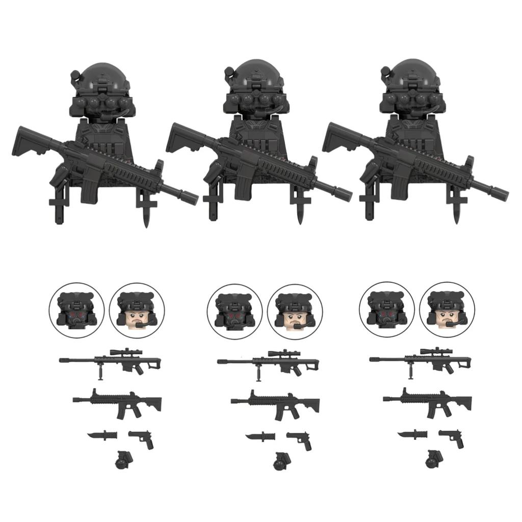 Spezialeinheiten Mini-Baustein Action-Figur SEAL Moderne Soldaten Spezialeinheit KSKSSSO Baustein Handgefertigt, Modellspielzeug