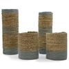 Seagrass Raffia Vases And Bins, 2 Each