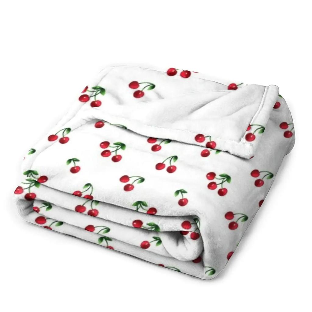 Sweet cherry pattern Throw Blanket Extra Large Throw Blanket throw blanket for sofa Shaggy Blanket