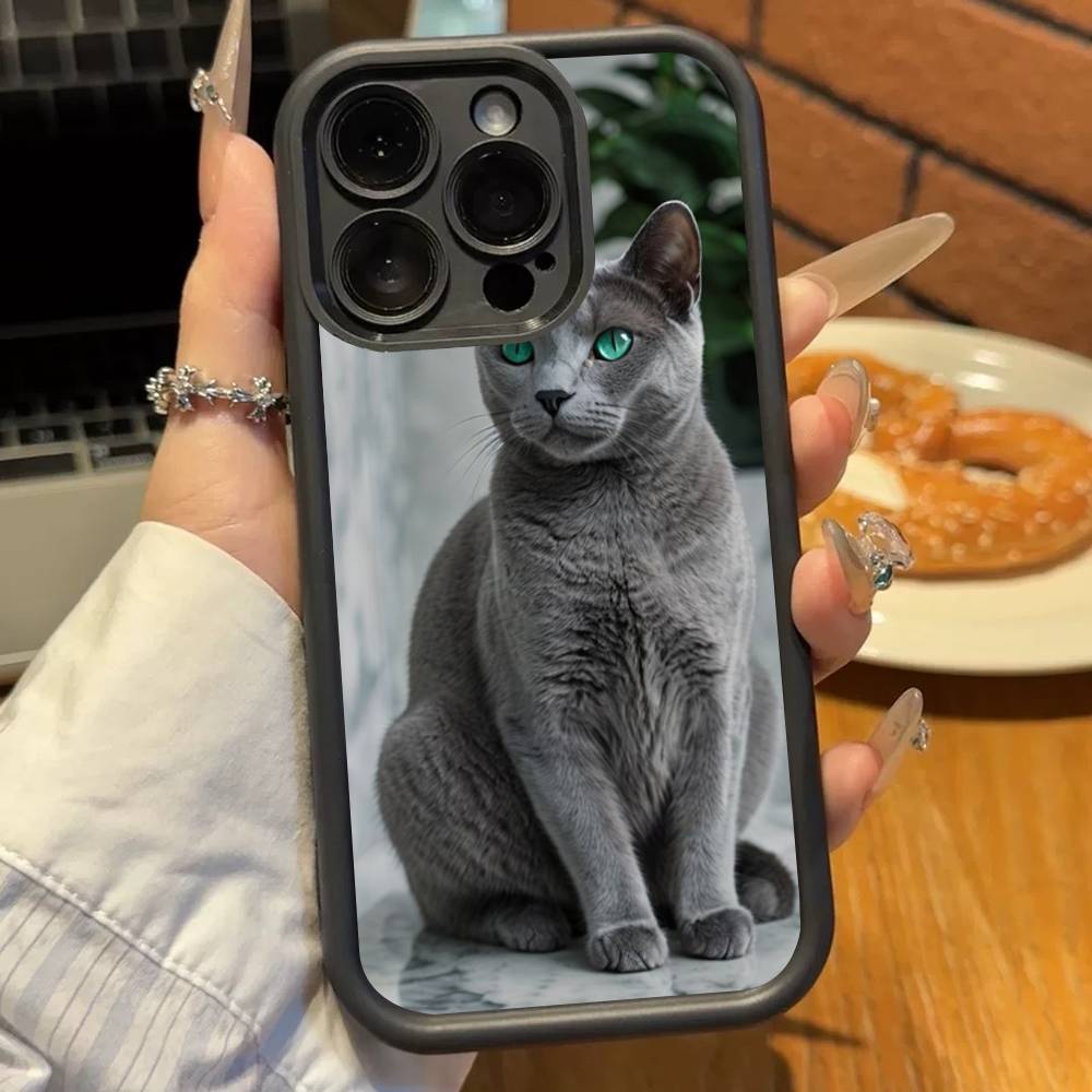 British Shorthair Cat Soft TPU Phone Case For Iphone 17 Air 16 15 14 13 12 11 Pro Max Plus Cover